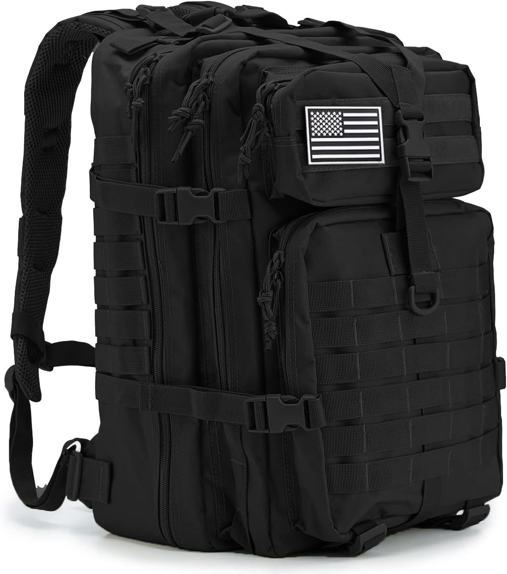 QT&QY 45L Military Tactical Backpacks For Men Camping Hiking Trekking Daypack Bug Out Bag Lage MOLLE 3 Day Assault Pack